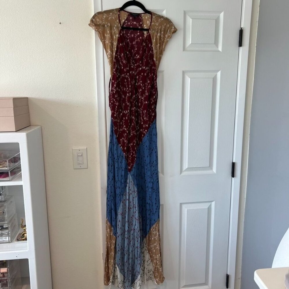 Rag & Bone Sam Patchwork Peasant Maxi Dress Size … - image 3